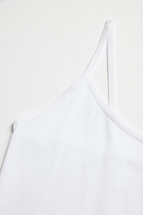 Ysabel Mora Thin Strap Microfiber Sweater