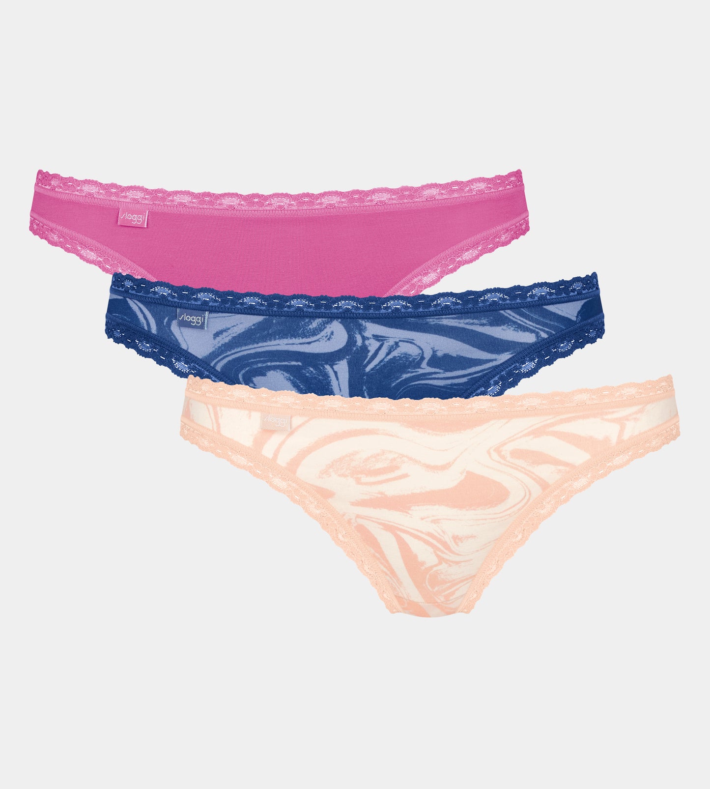 Pack 3 Cuecas Sloggi 24/7 Weekend Tanga