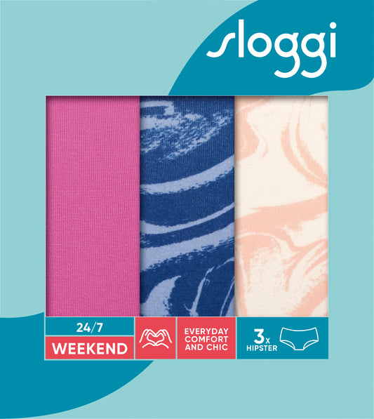Pack 3 Sloggi 24/7 Weekend Hipster Briefs