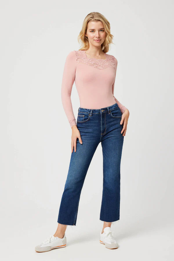Ysabel Mora Sweater with Thermal Microfiber Lace